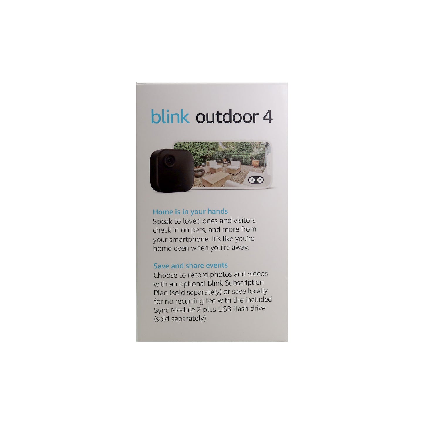 Blink Outdoor 4 5-Camera System (4th Gen) + Blink Video Doorbell White, Smart Security