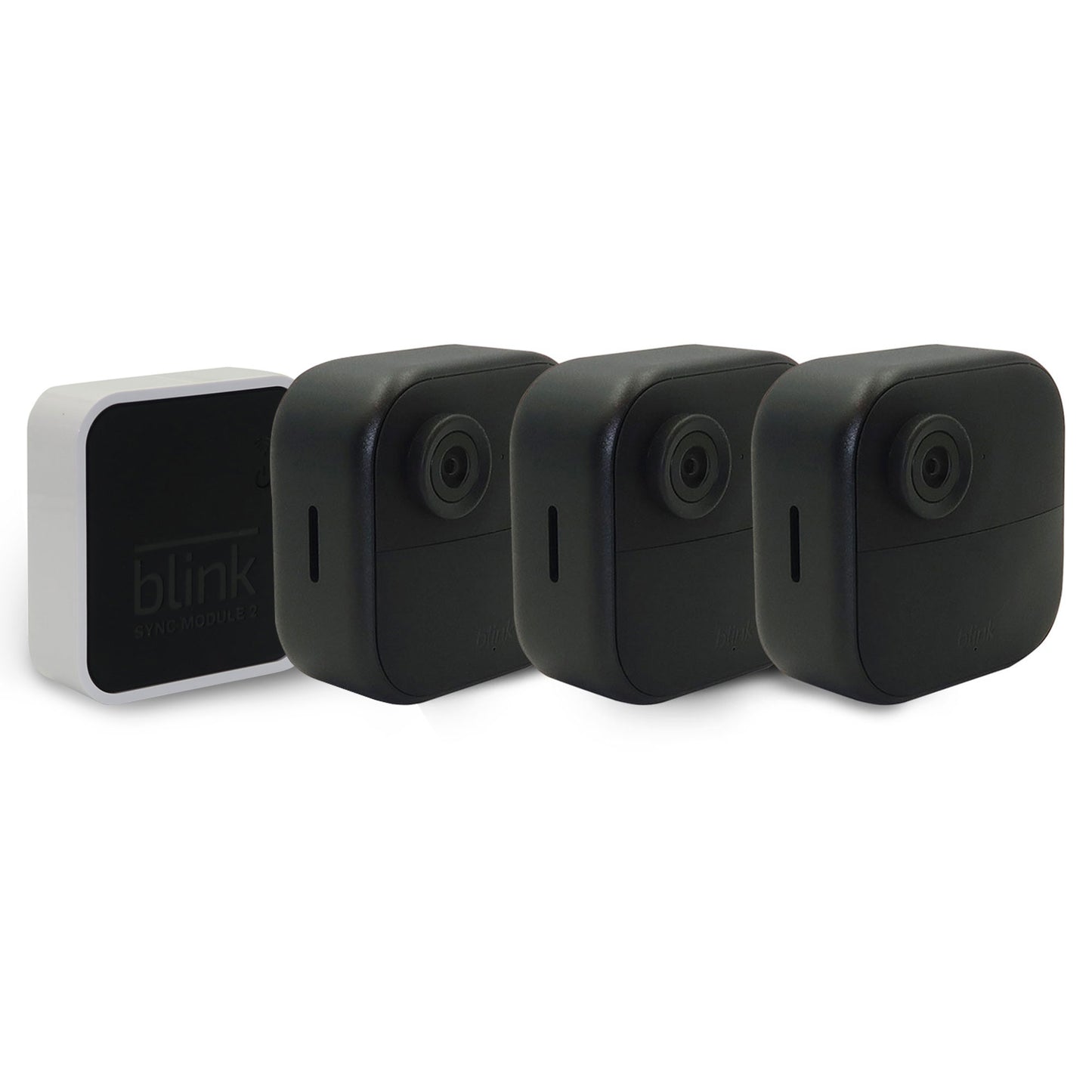 Blink Outdoor 4 3-Camera System (4th Gen) + Blink Video Doorbell White, Wireless Setup