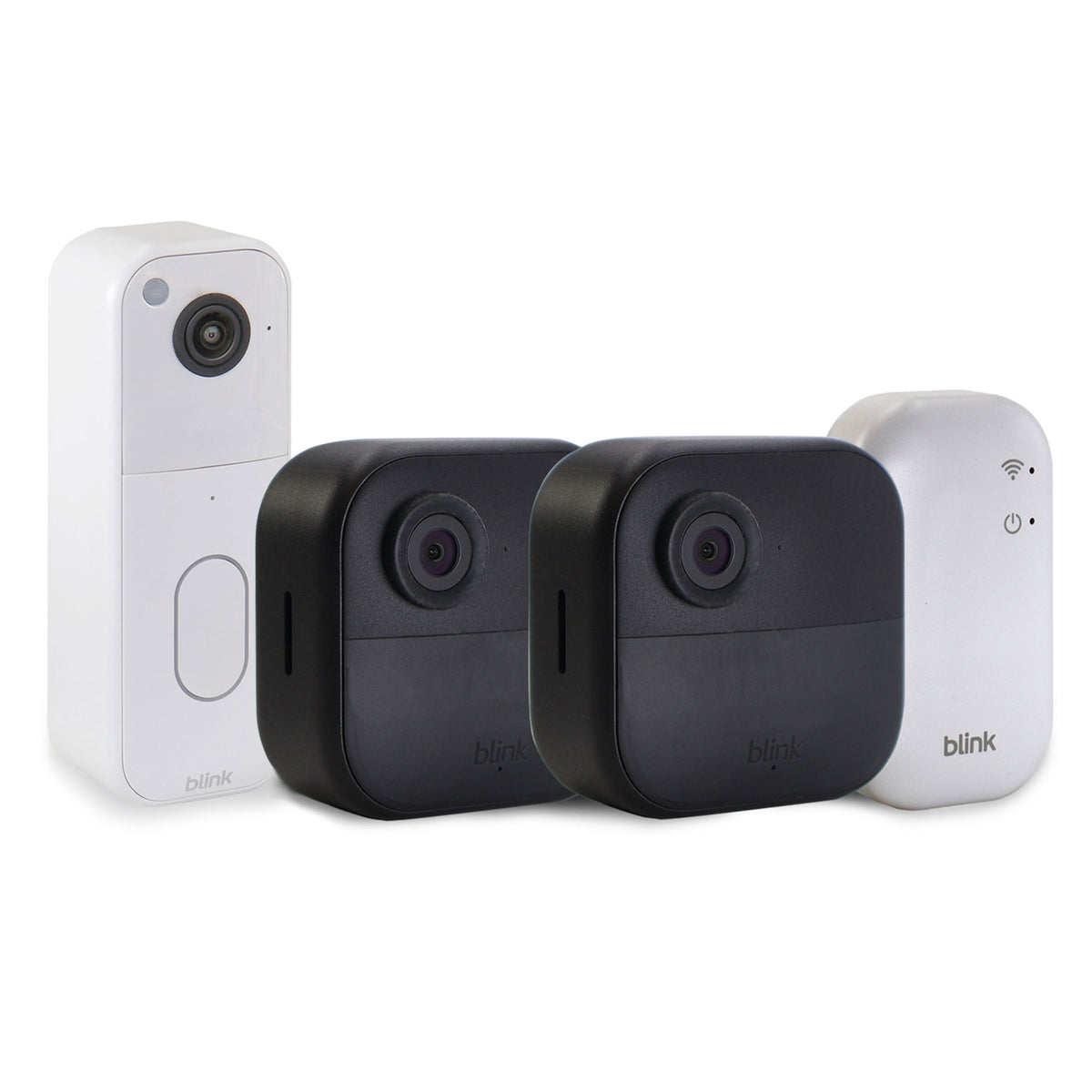 Blink Outdoor 4 2-Camera System with Sync Module Core + Blink Video Doorbell White