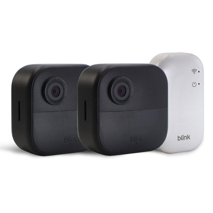 Blink Outdoor 4 2-Camera System with Sync Module Core + Blink Video Doorbell White