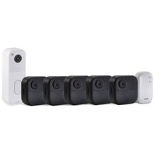Blink Outdoor 4 5-Camera System with Sync Module Core + Blink Video Doorbell White