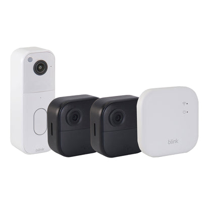 Blink Outdoor 4 XR 2-Camera System 400ft Range + Sync Module XR & Blink Video Doorbell