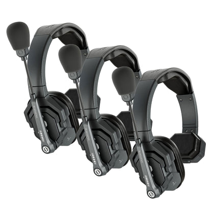 3x Hollyland Solidcom SE Global Full-Duplex Wireless Single-Ear Remote Headset (2.4 GHz)