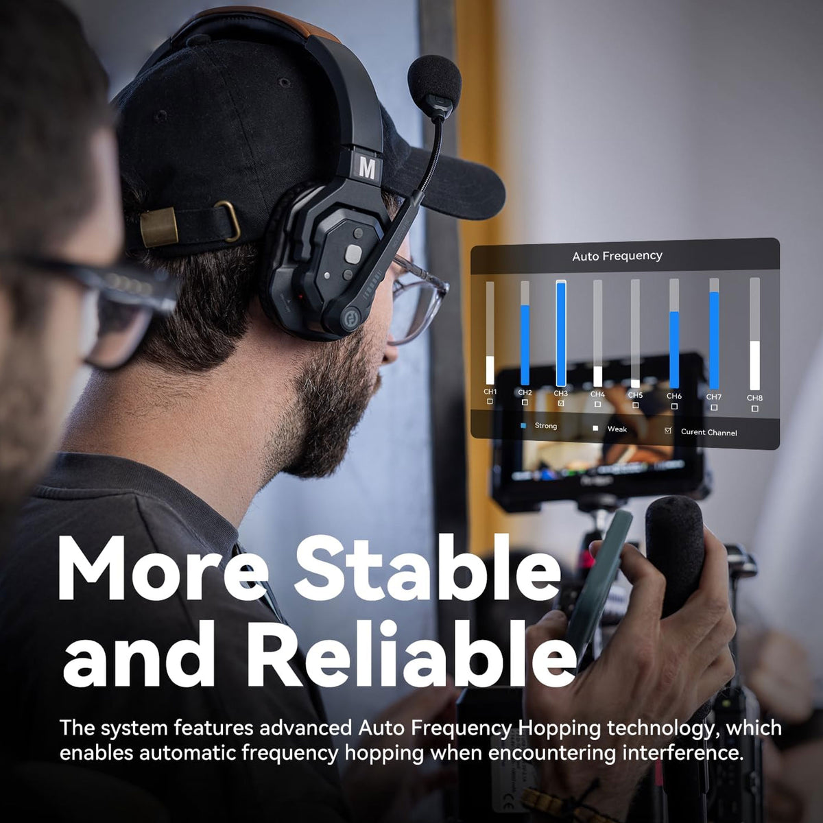 3x Hollyland Solidcom SE Global Full-Duplex Wireless Single-Ear Remote Headset (2.4 GHz)