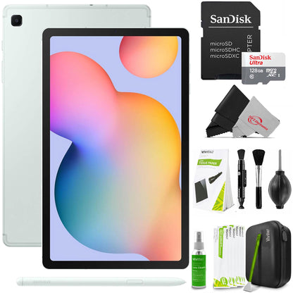 Samsung Galaxy Tab S6 Lite (2024) 10.4" 64GB WiFi Tablet, S Pen Included, Mint + Cleaning Kit & Case