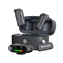 Hollyland LARK MAX 2 Combo 2-Person Wireless Mic System for Cameras & Mobile + 16GB MicroSD & 13" Tripod