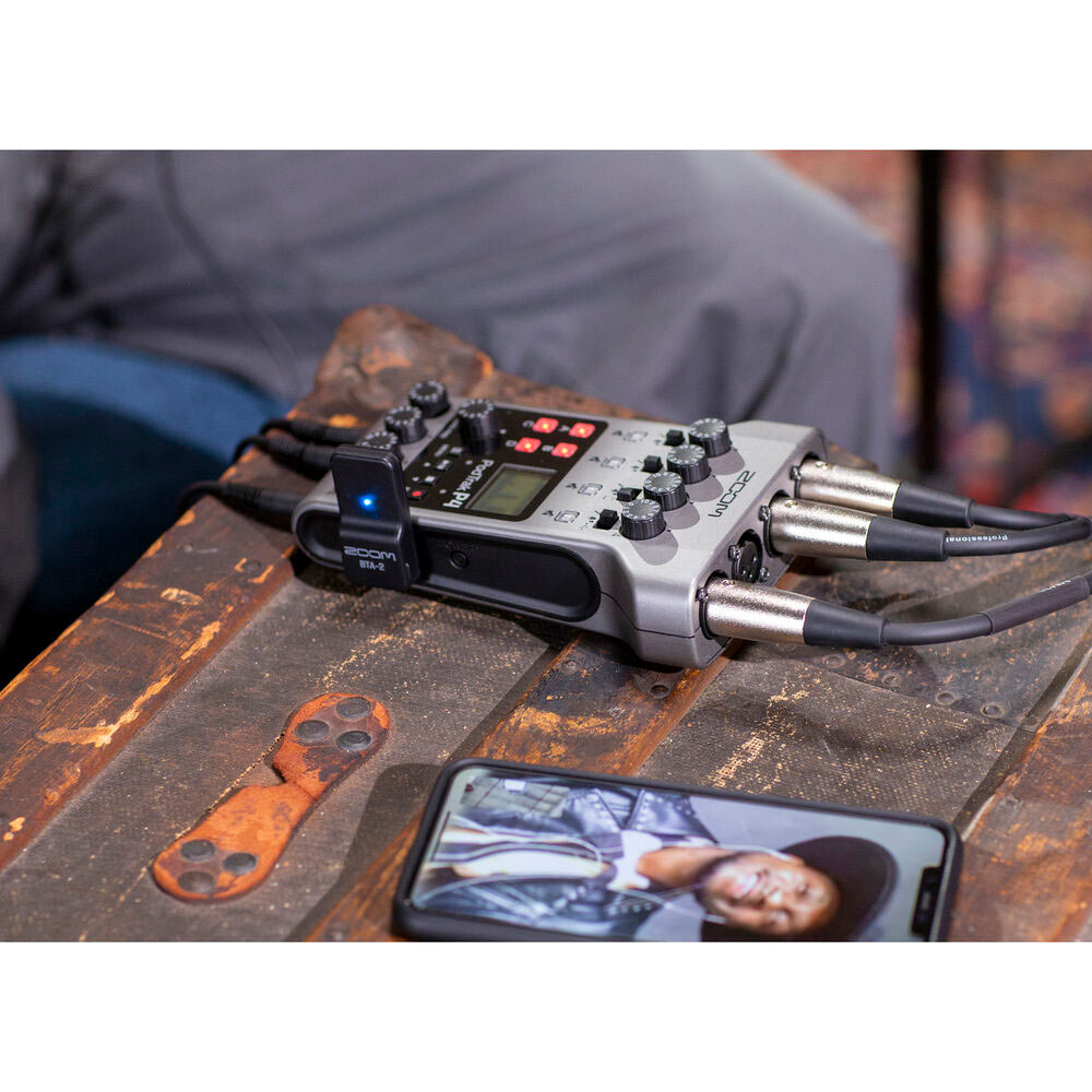 Zoom PodTrak P4next Portable Multitrack Podcast Recorder with ZOOM BTA-2 Bluetooth Adapter
