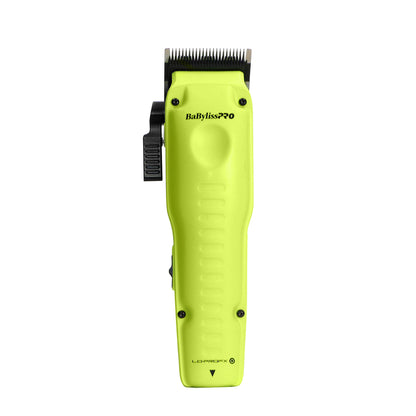 BaBylissPRO FXONE Lo-ProFX Limited Edition Neon Yellow Clipper with Charging Base & Battery FX829