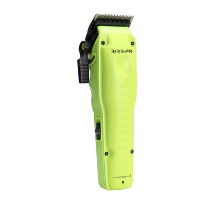 BaBylissPRO FXONE Lo-ProFX Limited Edition Neon Yellow Clipper with Charging Base & Battery FX829