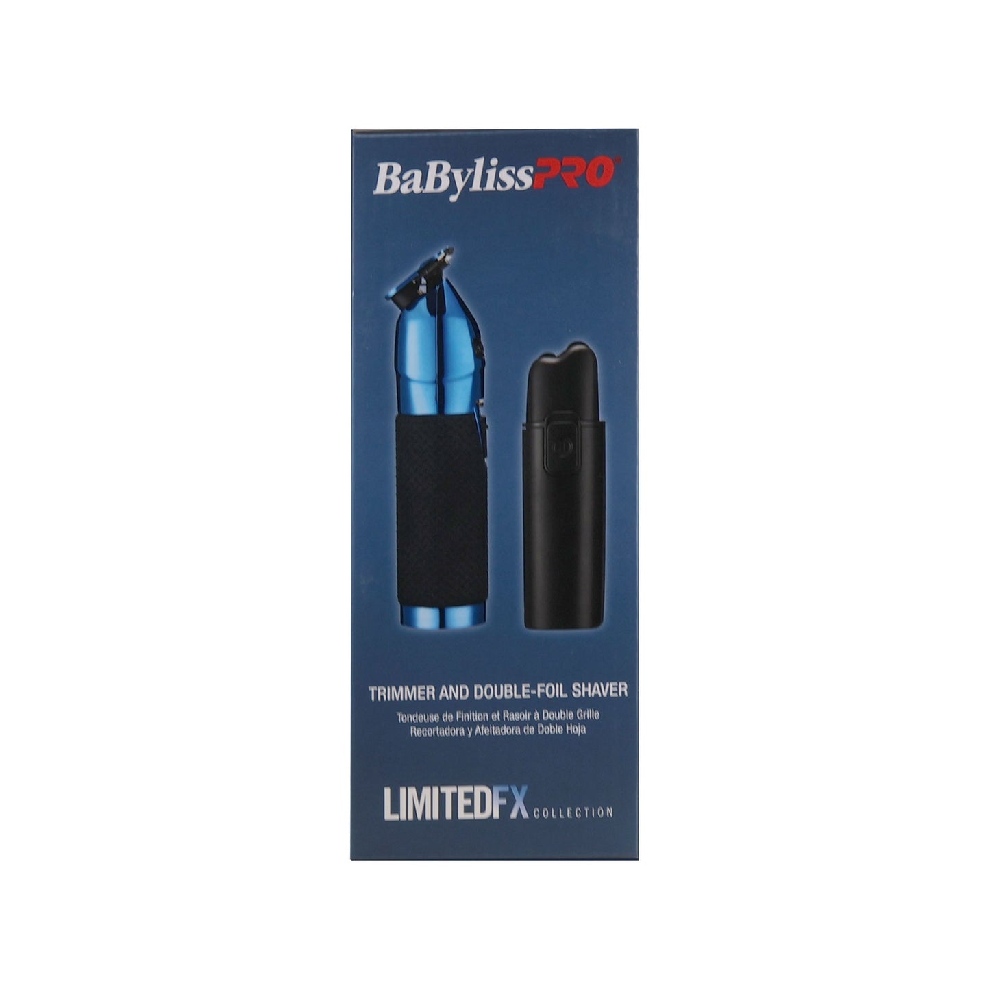 BaByliss Pro LIMITEDFX Collection Limited Edition Trimmer and Double Foil Shaver Blue #FXDUOFS2TBL