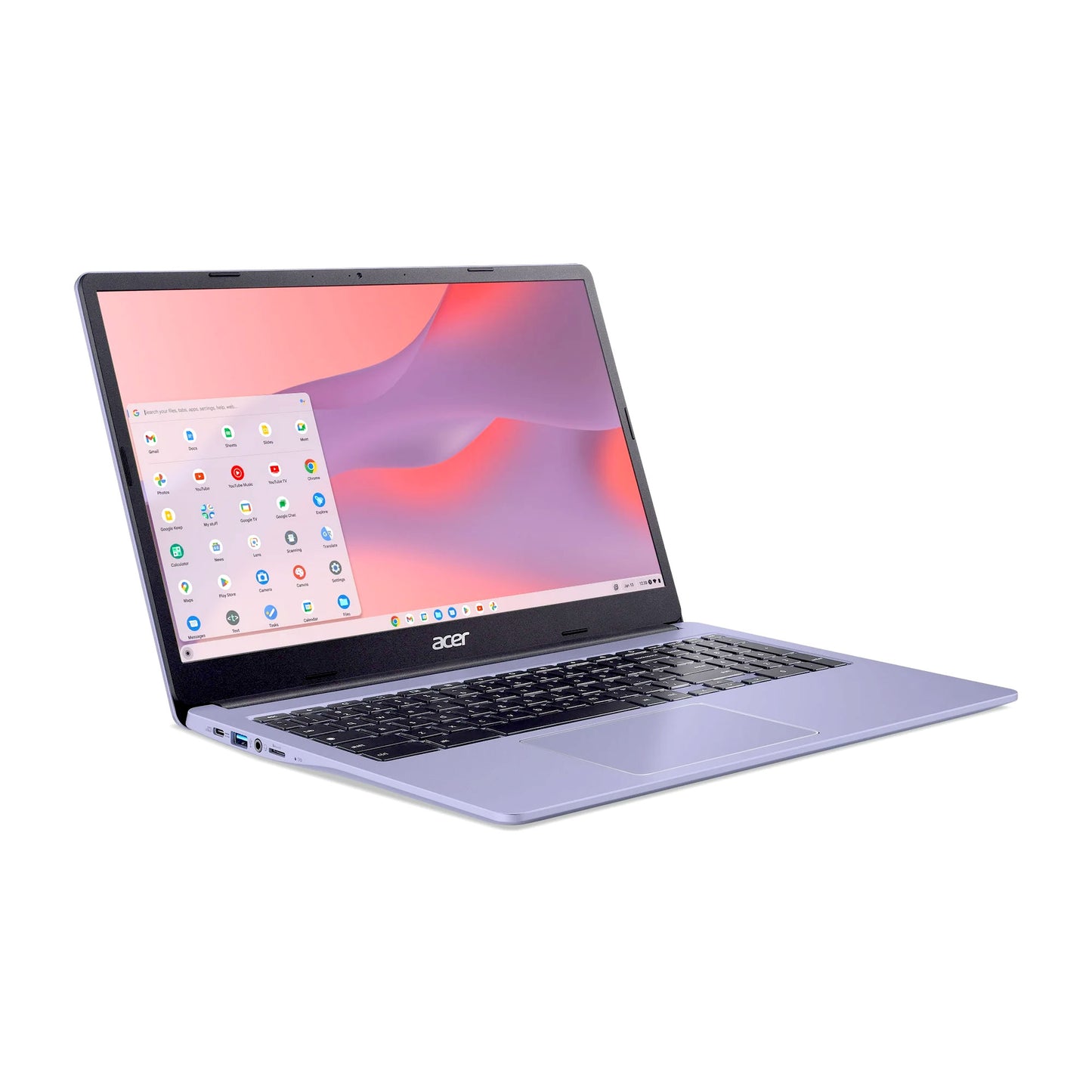 Acer Chromebook 315 15.6" Laptop Intel N4500 4GB 64GB eMMC Moonstone Purple + Sandisk 256GB SD