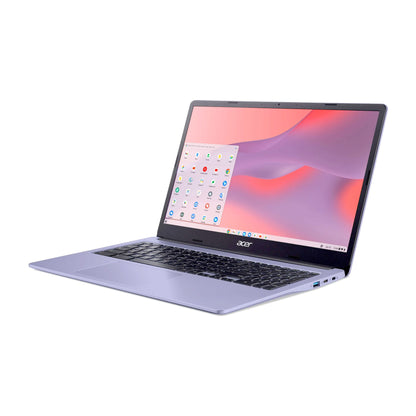 Acer Chromebook 315 15.6" Laptop Intel N4500 4GB 64GB eMMC Moonstone Purple + Sandisk 256GB SD