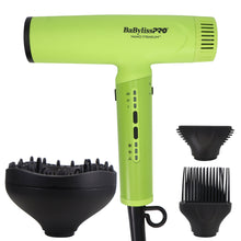BaBylissPRO Nano Titanium Ionic Neon Yellow Hair Dryer BNTC9200NY + 1" Ultra-Thin Flat Iron T4072TUC