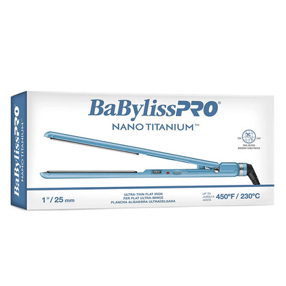 BaBylissPRO Nano Titanium Ionic Neon Yellow Hair Dryer BNTC9200NY + 1" Ultra-Thin Flat Iron T4072TUC