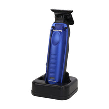 BaBylissPRO High Performance Low Profile Compact Trimmer - Blue (FX72) + BaByliss Pro Fade Brush  BPFADEB + BaBylissPRO Barberology 9 Inch Clipper Comb + Trimmer Pouch