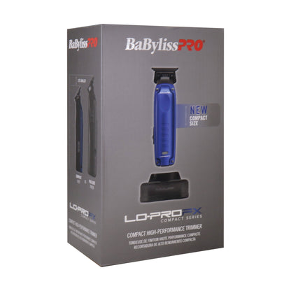 BaBylissPRO High Performance Low Profile Compact Trimmer - Blue (FX72) + BaBylissPRO Barberology 9 Inch Clipper Comb