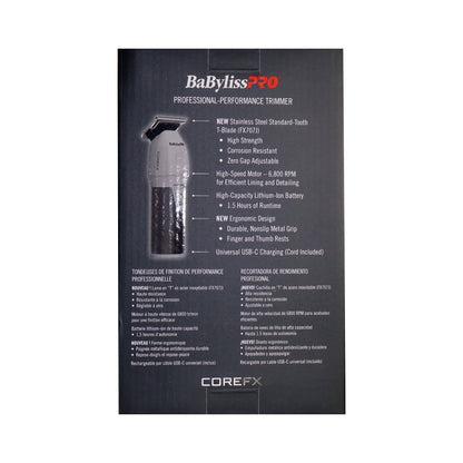 BabylissPRO COREFX FX76 Hair Trimmer Combo with Fade Brush