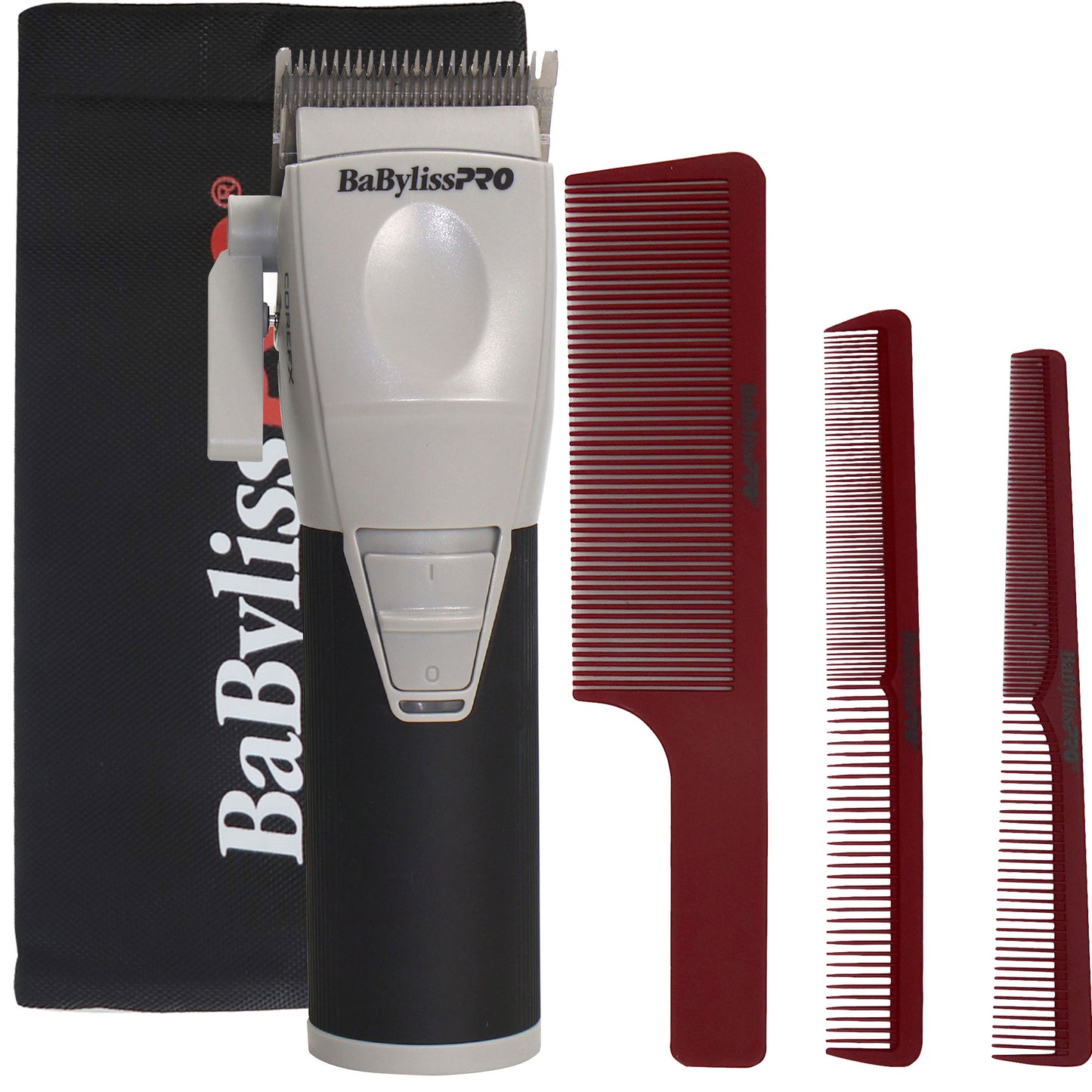 BabylissPRO COREFX FX86 Hair Clipper Kit with Comb Set & Pouch