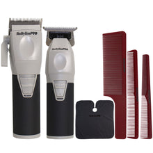 BabylissPRO COREFX FX86 Clipper & FX76 Trimmer Kit with Combs & Cape