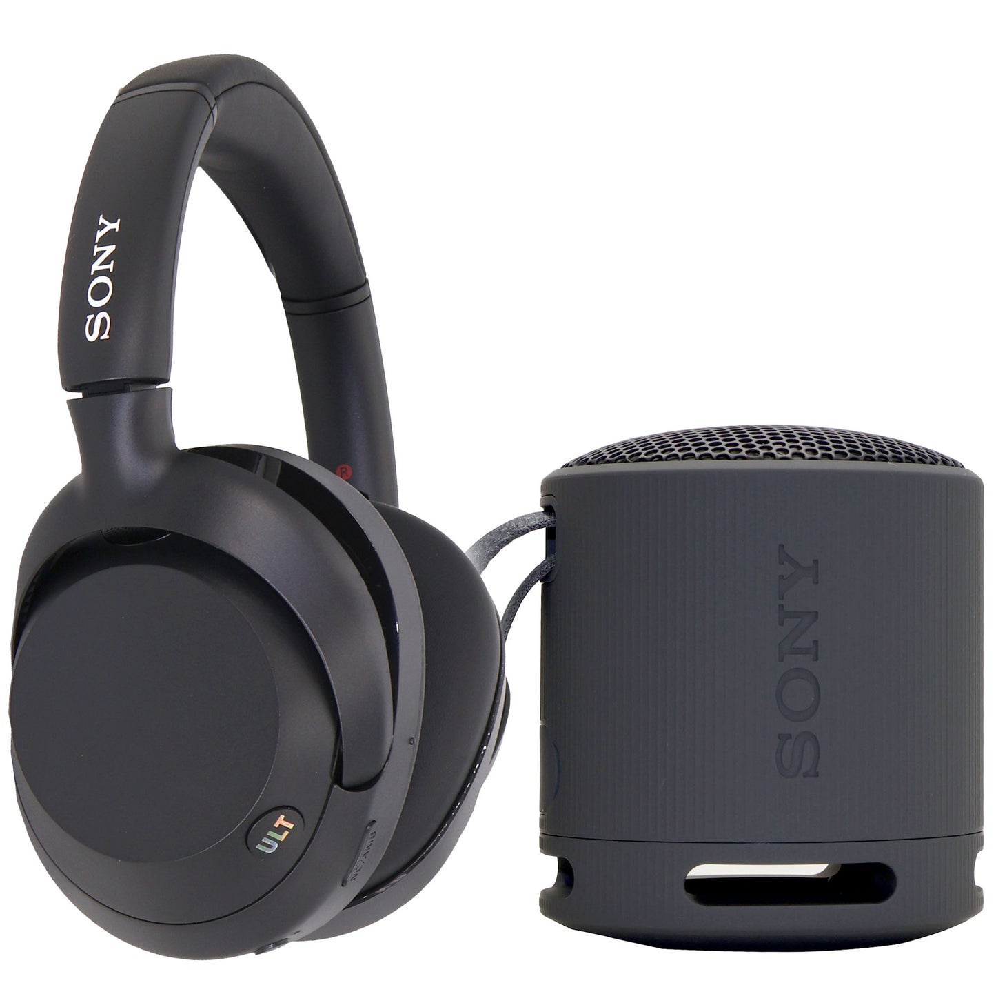Sony ULT WEAR Wireless Over-Ear Noise-Canceling Headphones + Sony XB100 Waterproof Speaker Black