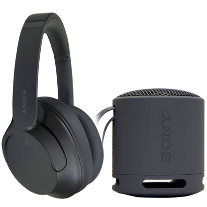 Sony WH-CH720N Wireless Over-Ear Noise-Canceling Headphones + Sony XB100 Waterproof Speaker Black