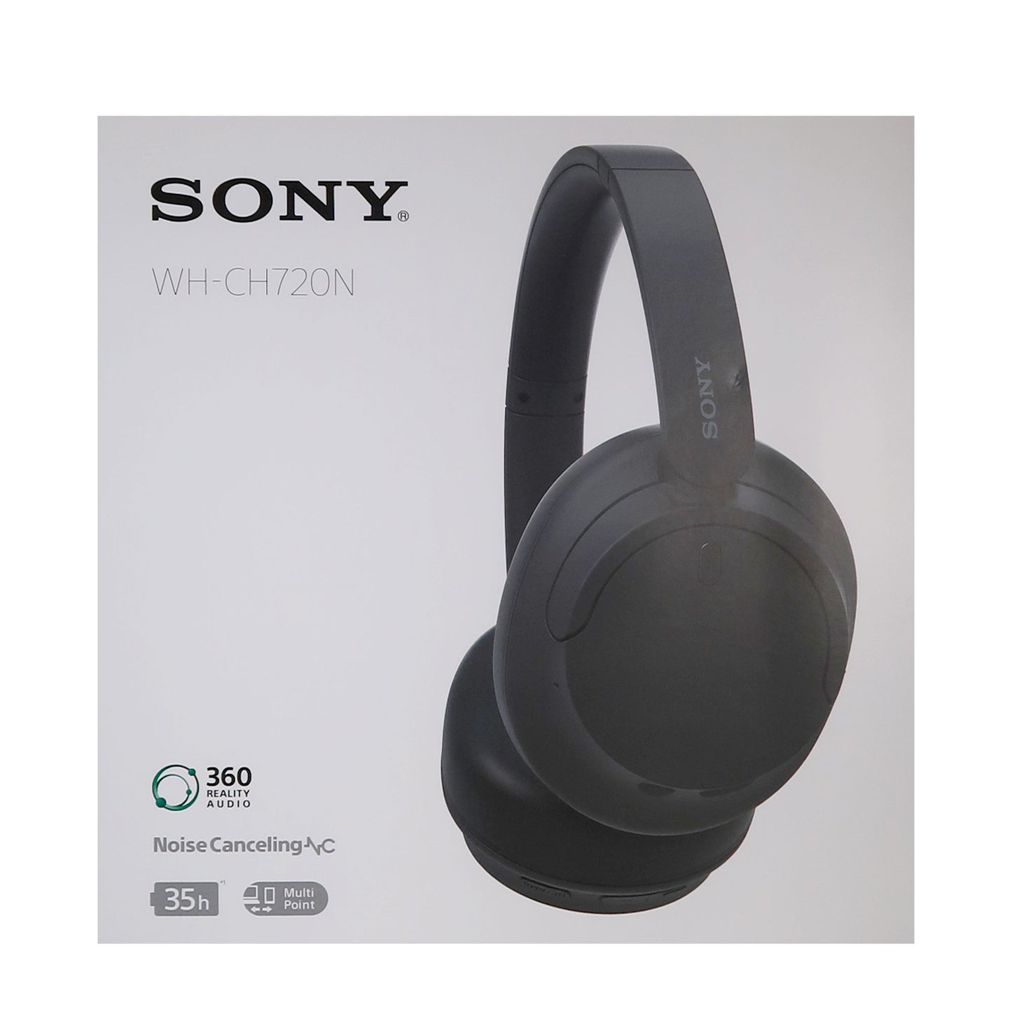 Sony WH-CH720N Wireless Over-Ear Noise-Canceling Headphones + Sony XB100 Waterproof Speaker Gray