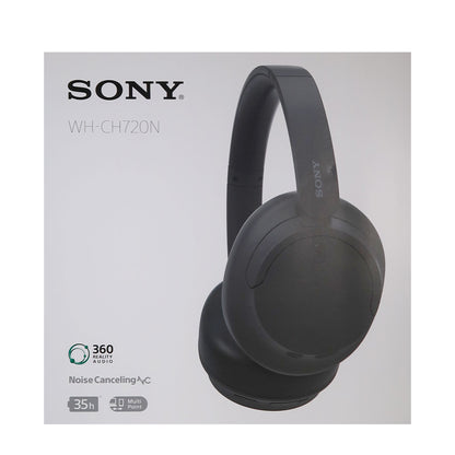 Sony WH-CH720N Wireless Over-Ear Noise-Canceling Headphones + Sony XB100 Waterproof Speaker Gray