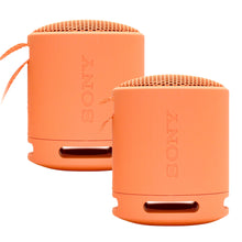 2x Sony XB100 Portable Waterproof Bluetooth Speaker (Orange) – Dual Pack Wireless Audio