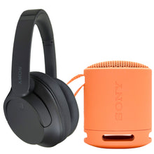 Sony WH-CH720N Wireless Over-Ear Noise-Canceling Headphones + Sony XB100 Waterproof Speaker Orange