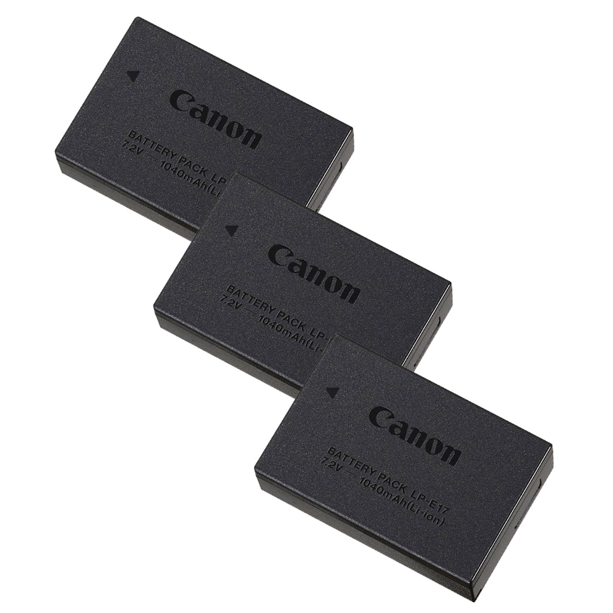 3-Pack Genuine Canon LP-E17 Battery for Canon EOS Rebel SL3, T7i, T6i, T6s, SL2, EOS RP, M6, M6 Mark II, M5, M3, 77D