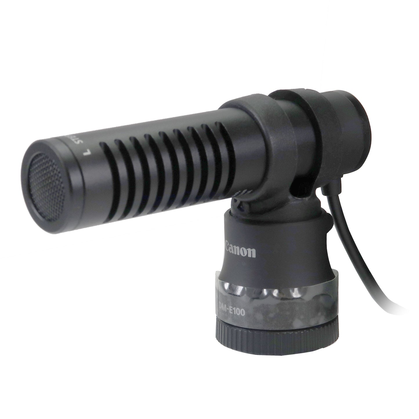 Canon DM-E100 Stereo Microphone with Wind Screen (Black) + Transcend 32GB SDXC/SDHC 300S Memory Card TS32GSDC300S