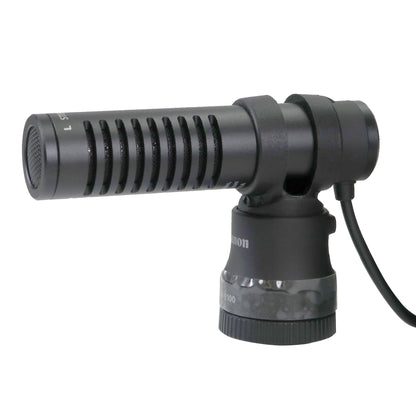 Canon DM-E100 Stereo Microphone with Wind Screen (Black) + Transcend 32GB SDXC/SDHC 300S Memory Card TS32GSDC300S