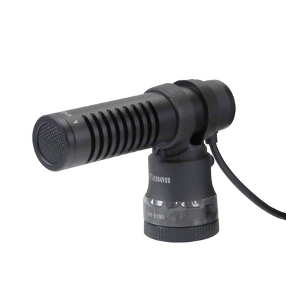 Canon DM-E100 Stereo Microphone with Wind Screen (Black) + Transcend 32GB SDXC/SDHC 300S Memory Card TS32GSDC300S
