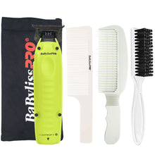 BaBylissPRO FXONE Lo-ProFX Neon Yellow Clipper with Battery and Charging Base + All Inclusive Bundle, FX829NY