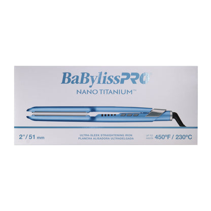 BaByliss Pro Nano Titanium 2" Ultra-Sleek Hair Straightener, Flat Iron