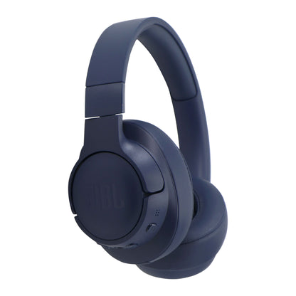 JBL Tune 770NC Noise-Cancelling Over-Ear Headphones (Blue) with JBL T110 in Ear Headphones and Fitness and Wellness Plus Software Suite