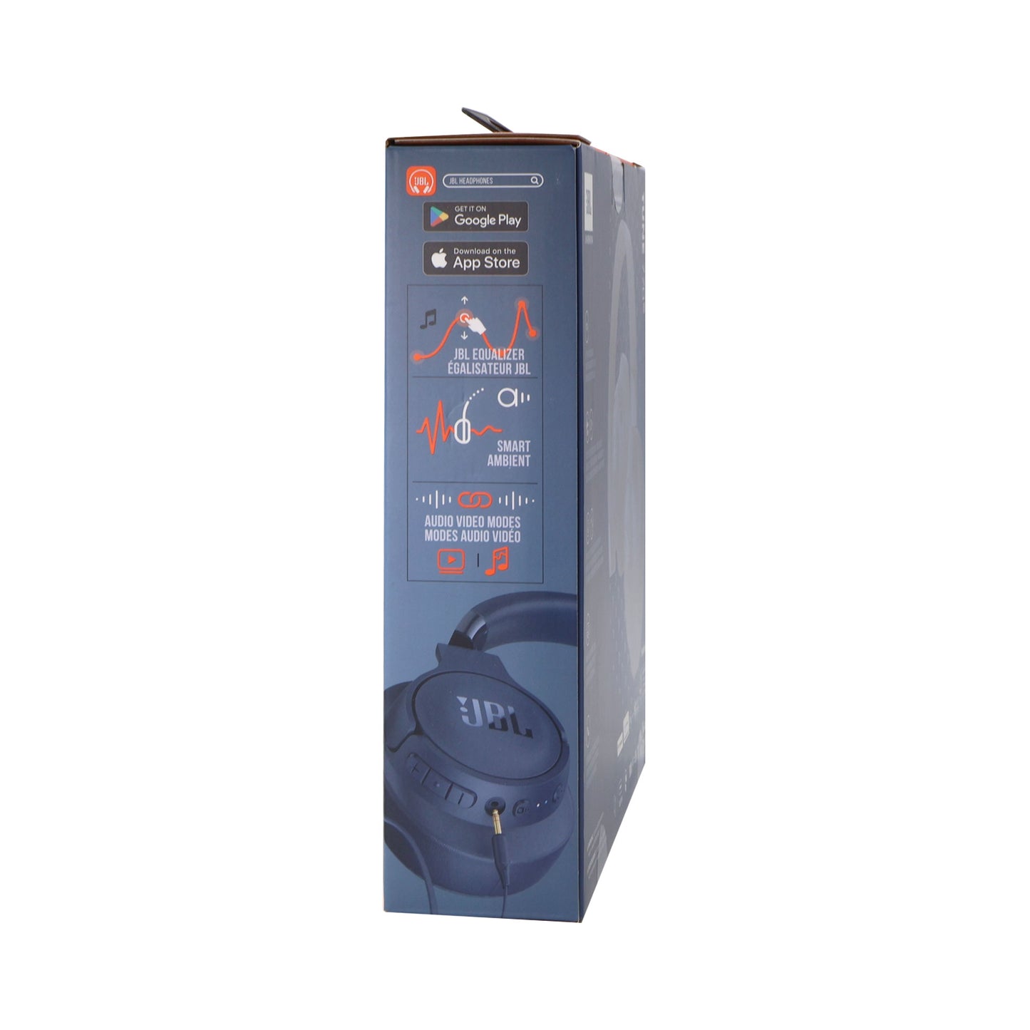 JBL Tune 770NC Noise-Cancelling Over-Ear Headphones (Blue) with JBL T110 in Ear Headphones and Fitness and Wellness Plus Software Suite