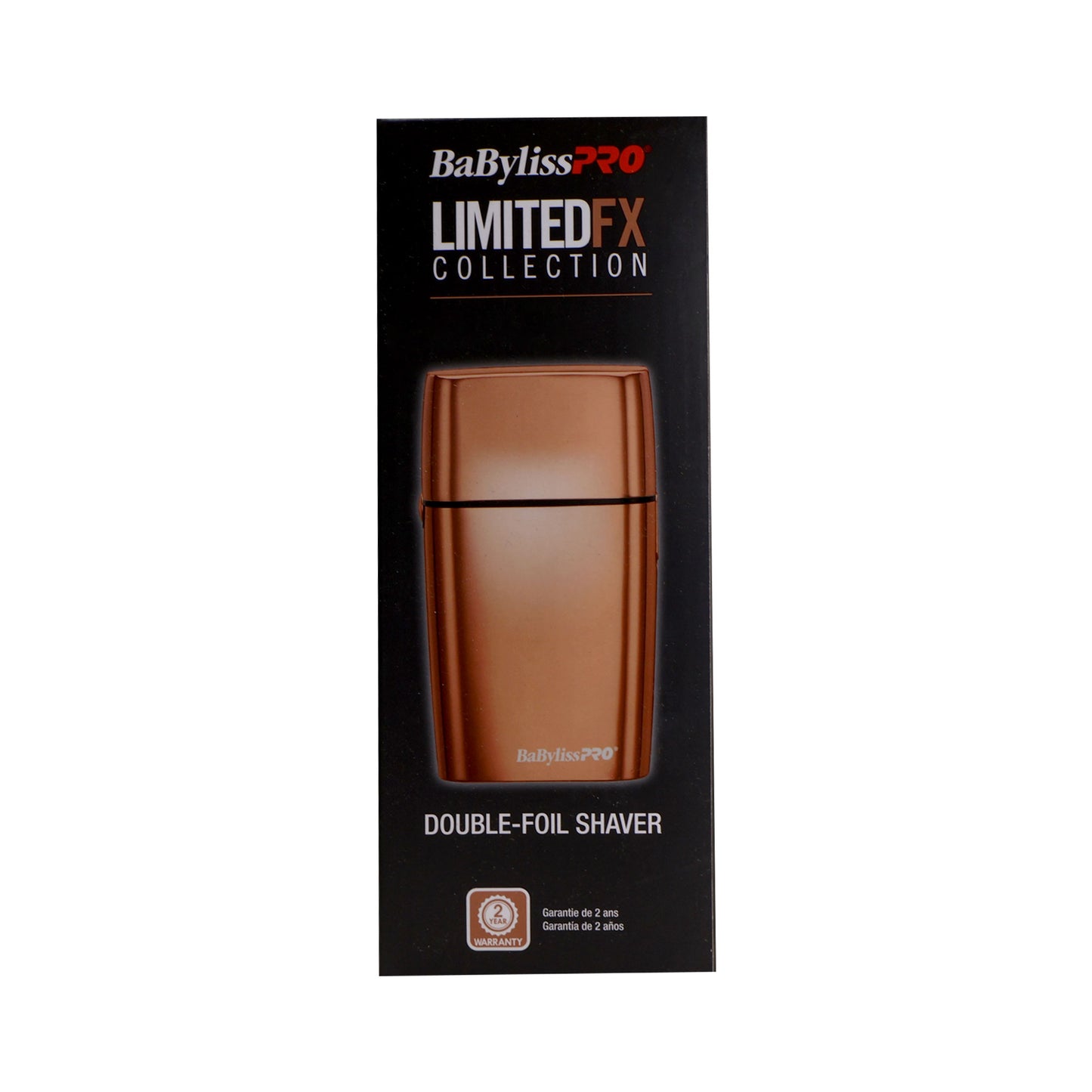 BaByliss Pro LIMITEDFX Collection Limited Edition Trimmer and Double Foil Shaver Rose Gold FXDUOFS2TRG Bundle