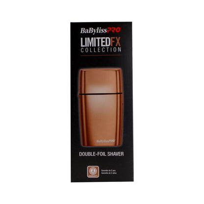 BaByliss Pro LIMITEDFX Collection Limited Edition Trimmer and Double Foil Shaver Rose Gold FXDUOFS2TRG Bundle