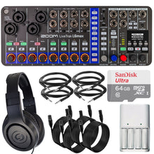 Zoom LiveTrak L6max Portable 12-Channel Mixer and Recorder + Creator Essentials Bundle