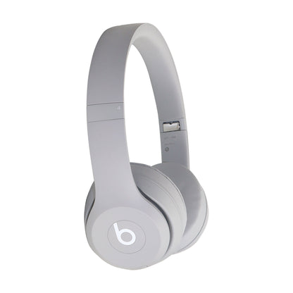 Beats Solo 4 Wireless On-Ear Bluetooth Headphones - Drenched Grey with JBL T110 in Ear Headphones and Fitness and Wellness Plus Software