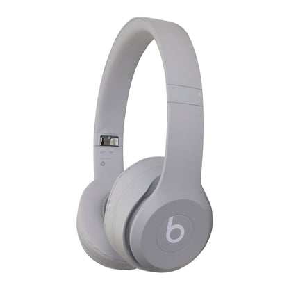 Beats Solo 4 Wireless On-Ear Bluetooth Headphones - Drenched Grey with JBL T110 in Ear Headphones and Fitness and Wellness Plus Software