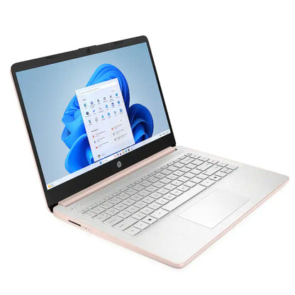HP 14" Laptop - Intel Celeron N4500 2021 - 4GB Memory - 64GB eMMC - Pale Rose Gold Basic Accessory Bundle