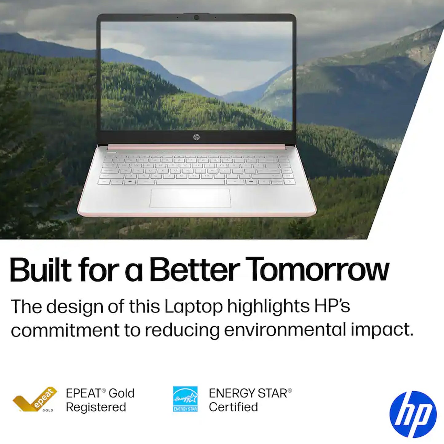 HP 14" Laptop Intel Celeron N4500 - 4GB Memory - 64GB eMMC (Rose Gold) Essentials Bundle