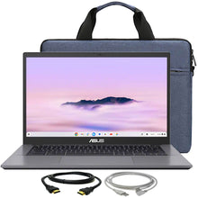 ASUS CX34 14" FHD Chromebook Plus Laptop with Google AI - Intel Core i5 - 8GB Memory,128GB SSD (Rock Grey) with Laptop Bag and Cables
