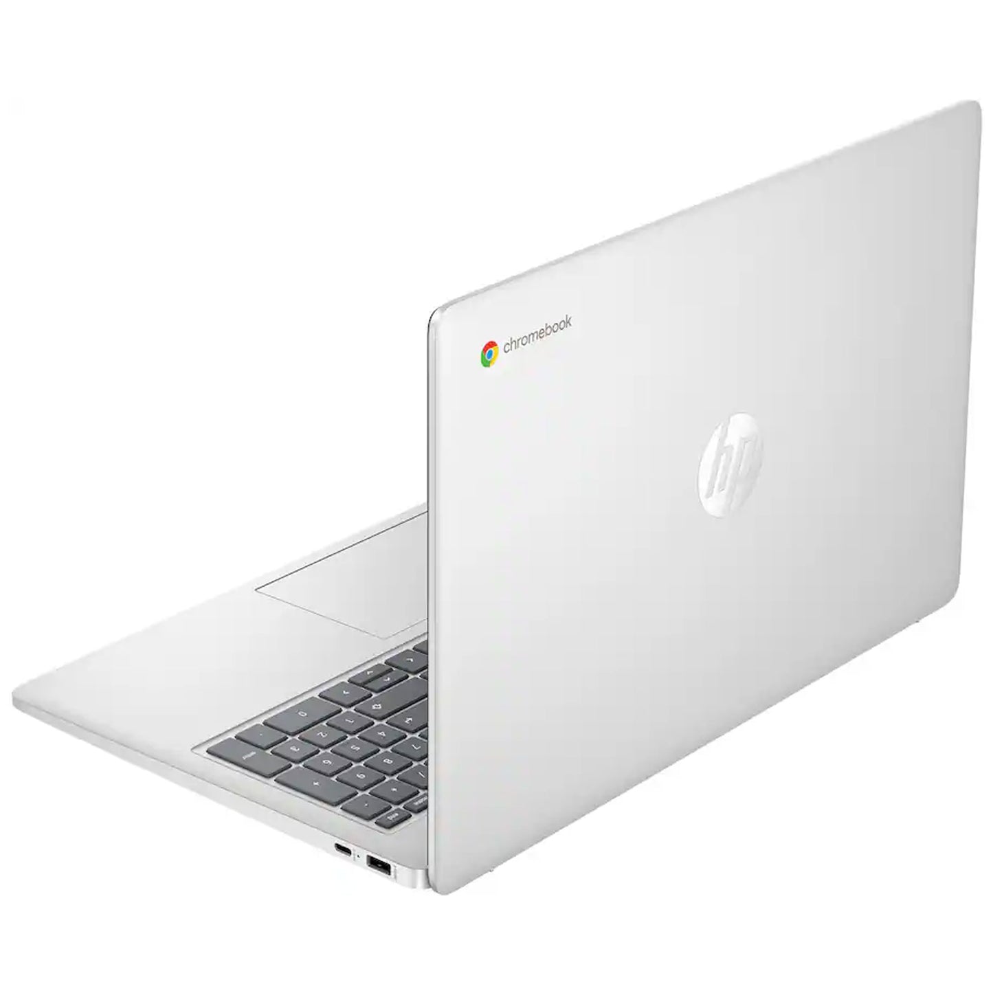 HP 15.6" Chromebook Laptop Intel Processor N200 - 8GB Memory, 64GB eMMC (Natural Silver) with Sandisk Ultra 256GB Micro SDXC Card and Sennheiser Pro MKE 200 Mobile Kit
