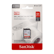 3x SanDisk 64GB Ultra SDXC UHS-I Memory Card - Up to 140MB/s, C10, U1, Full HD, SD Card