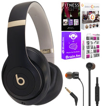 Beats Studio Pro Wireless Noise Cancelling Over-the-Ear Headphones - Black/Gold with T110 In Ear Headphone and Software Bundle