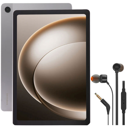 Samsung Galaxy Tab A9+ Plus 11" 128GB Wi-Fi Android Tablet 2024 Model - Silver with JBL T110 in Ear Headphones