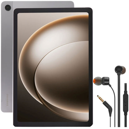 Samsung Galaxy Tab A9+ Plus 11" 64GB Wi-Fi Android Tablet 2024 Model - Silver with JBL T110 in Ear Headphones